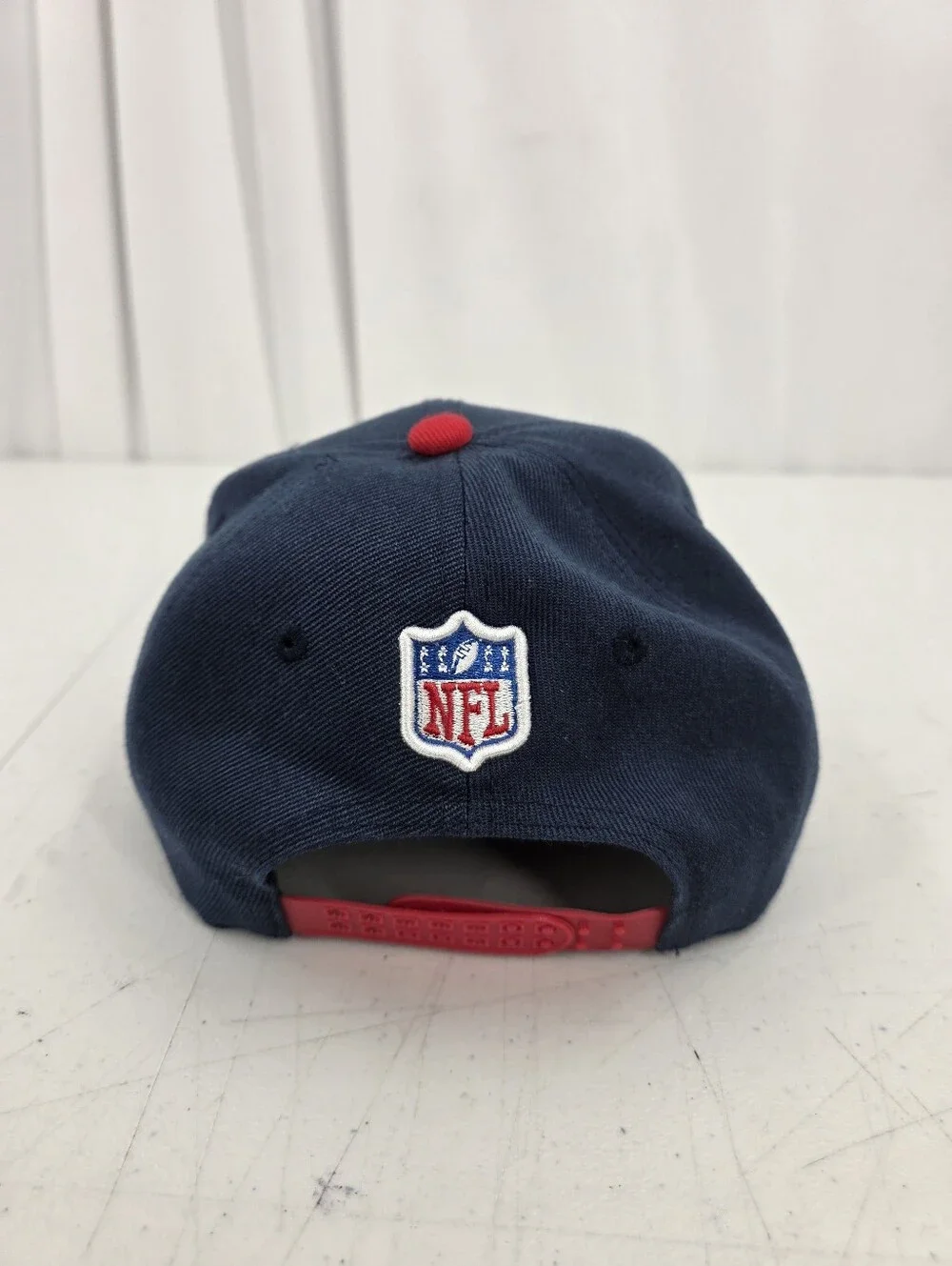 New Era 9Fifty NFL New England‎ Patriots SnapBack Blue Red Hat Adjustable EUC.